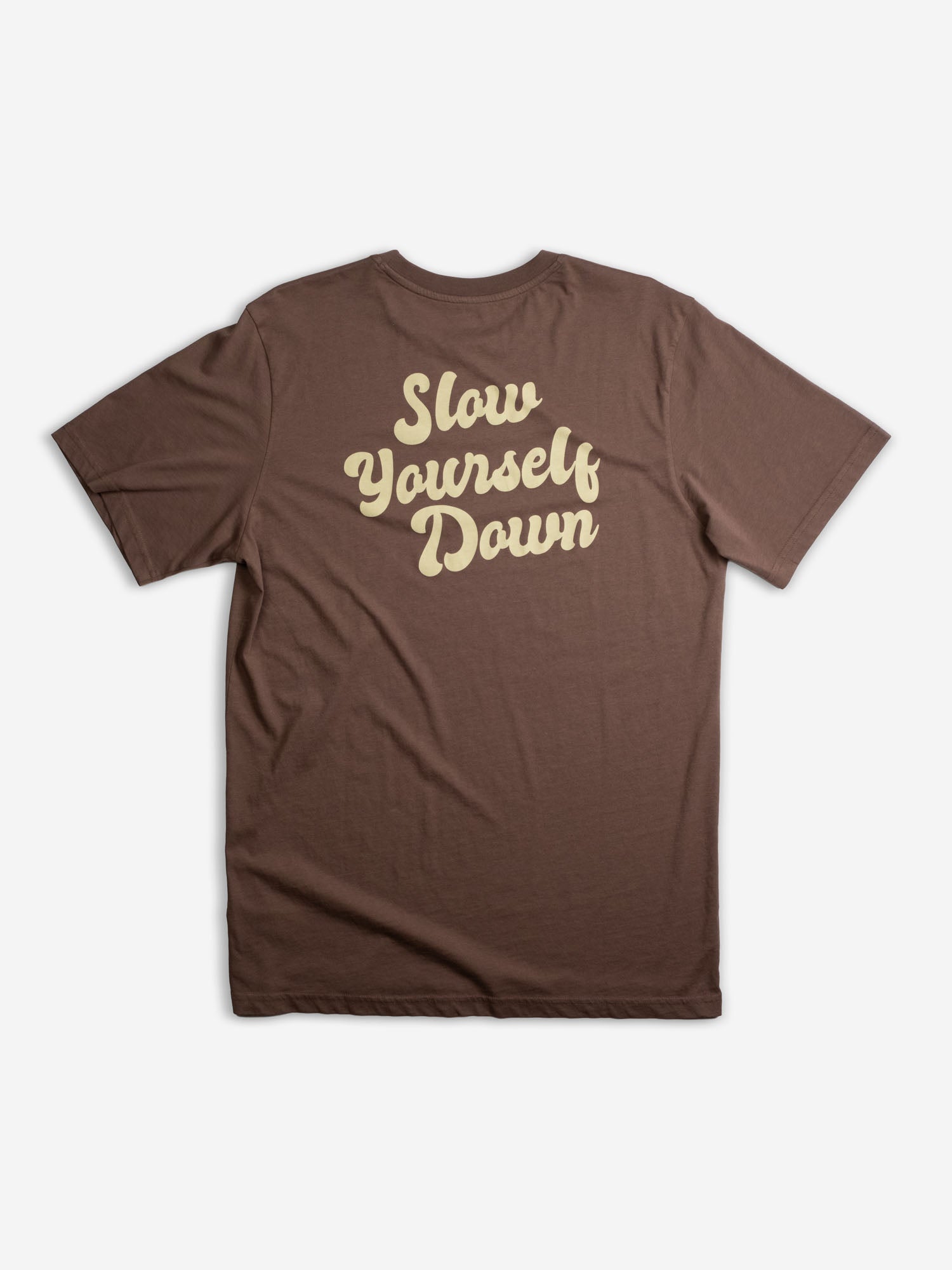 Coffee Retro Tee | Organic Cotton | Slow Yourself Down - Mens Shirts
