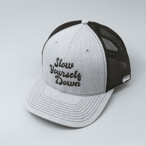 Fitted Trucker Hat Hats - Slow Yourself Down