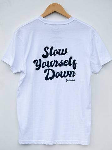 OG Retro Logo Tee Mens Shirts - Slow Yourself Down