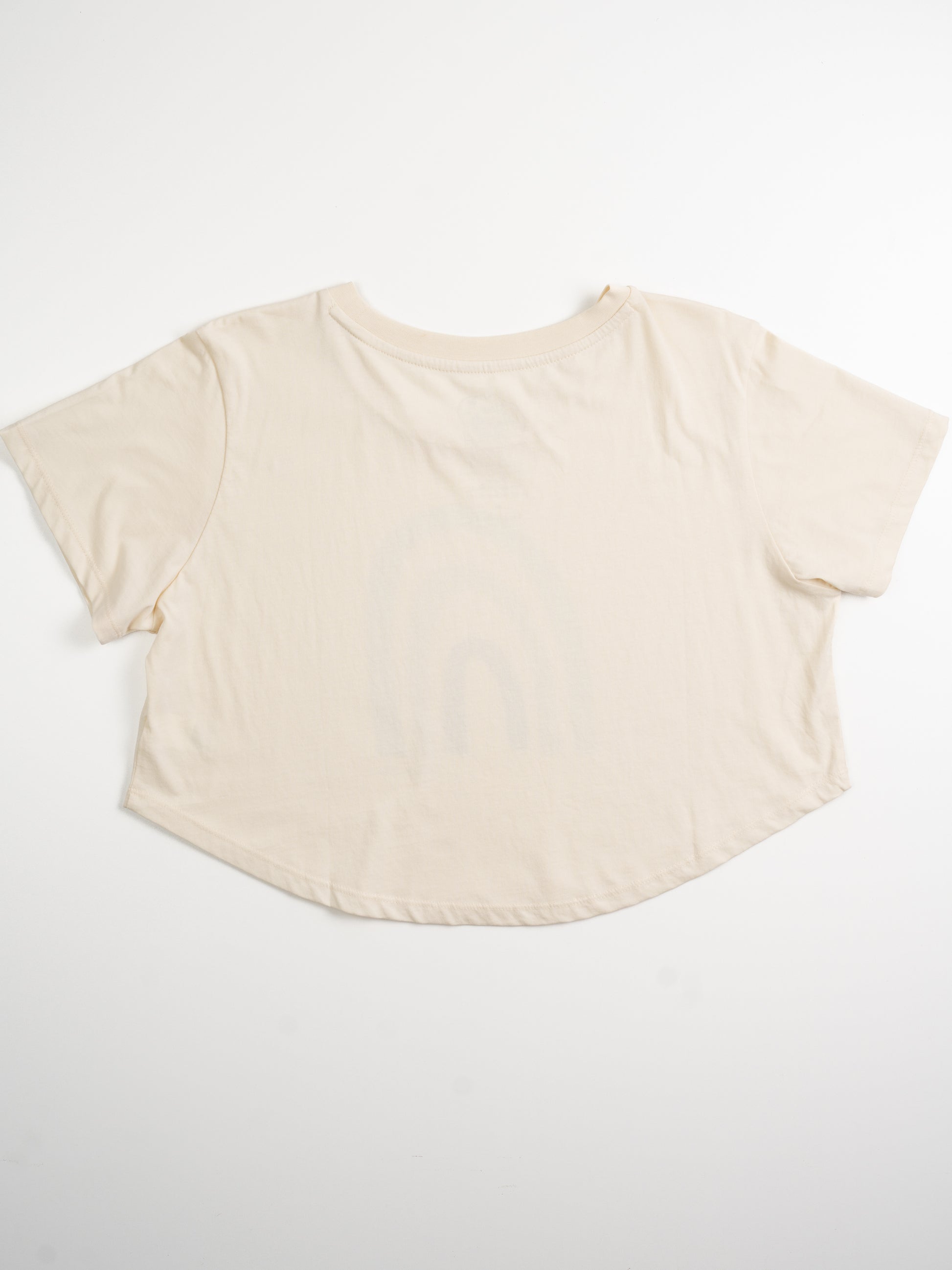 Dainty Rainbow Moon Crop | Organic Cotton | Slow Yourself Down - Womens Shirts