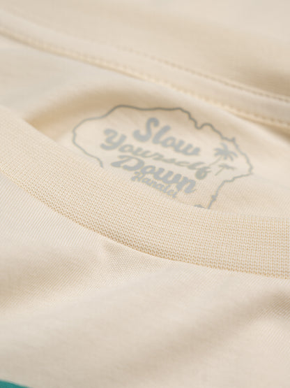 Dainty Rainbow Moon Crop | Organic Cotton | Slow Yourself Down - Womens Shirts