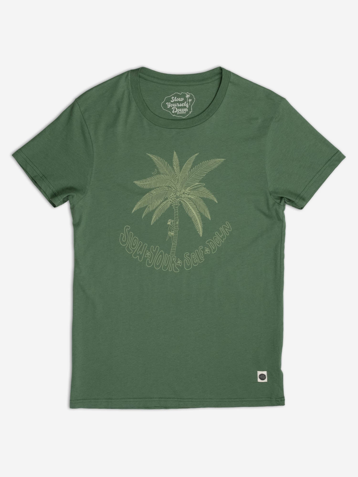 Delmoro Palm Tee | Organic Cotton | Slow Yourself Down