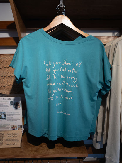 Feel the Energy Scoop Neck | Organic Cotton | Slow Yourself Down - Womens Shirts