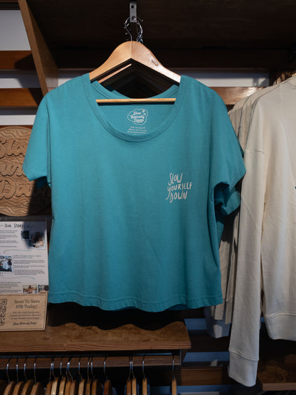 Feel the Energy Scoop Neck | Organic Cotton | Slow Yourself Down - Womens Shirts