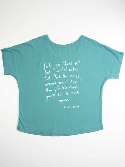 Feel the Energy Scoop Neck | Organic Cotton | Slow Yourself Down - Womens Shirts