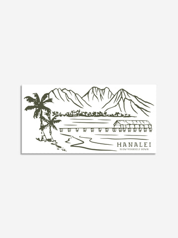Hanalei Bay Sticker | Slow Yourself Down