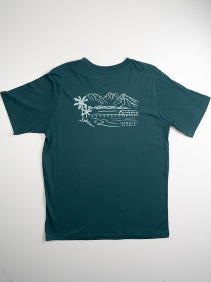Hanalei Bay Tee | Organic Cotton | Slow Yourself Down - Mens Shirts