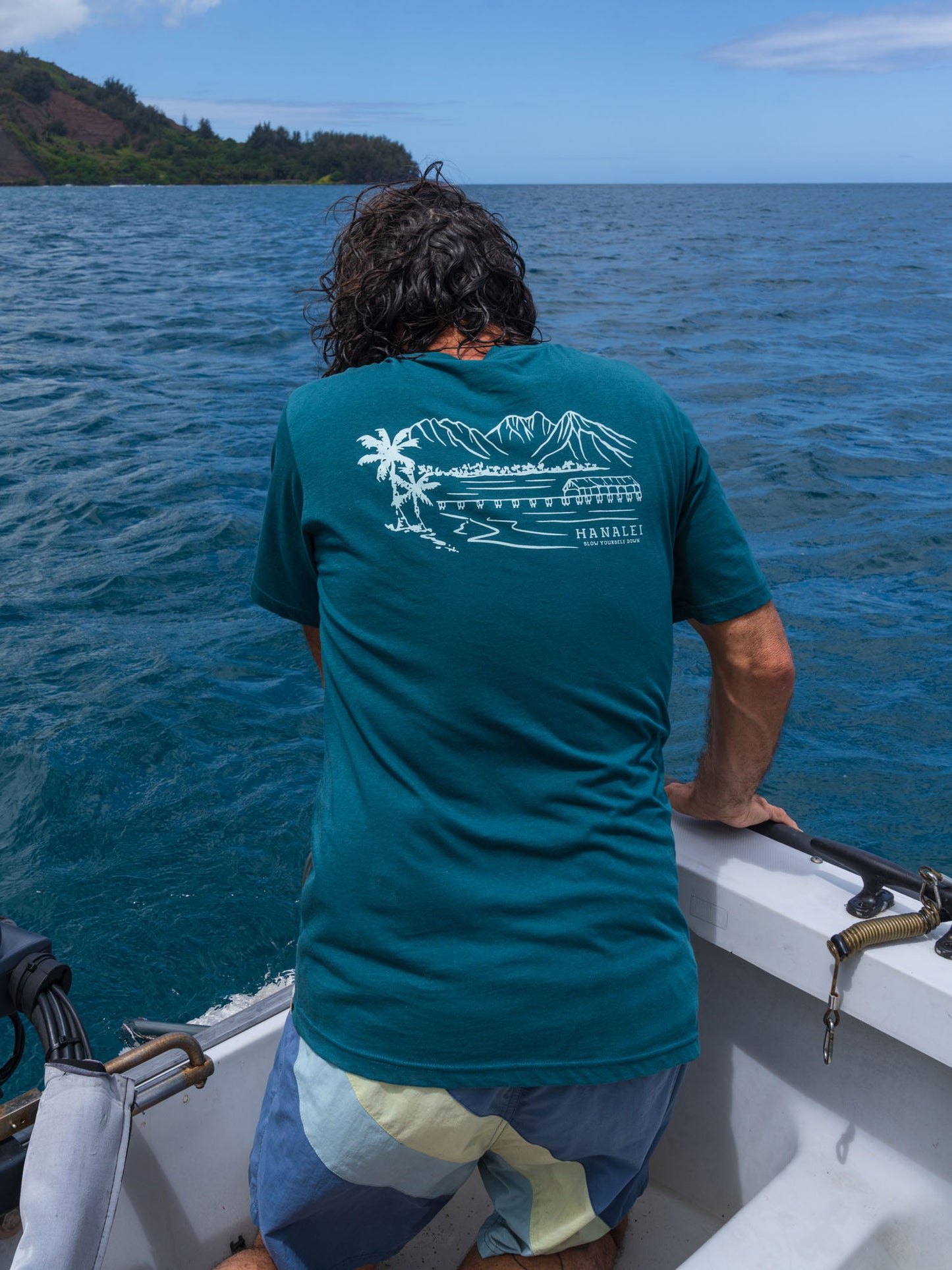 Hanalei Bay Tee | Organic Cotton | Slow Yourself Down - Mens Shirts