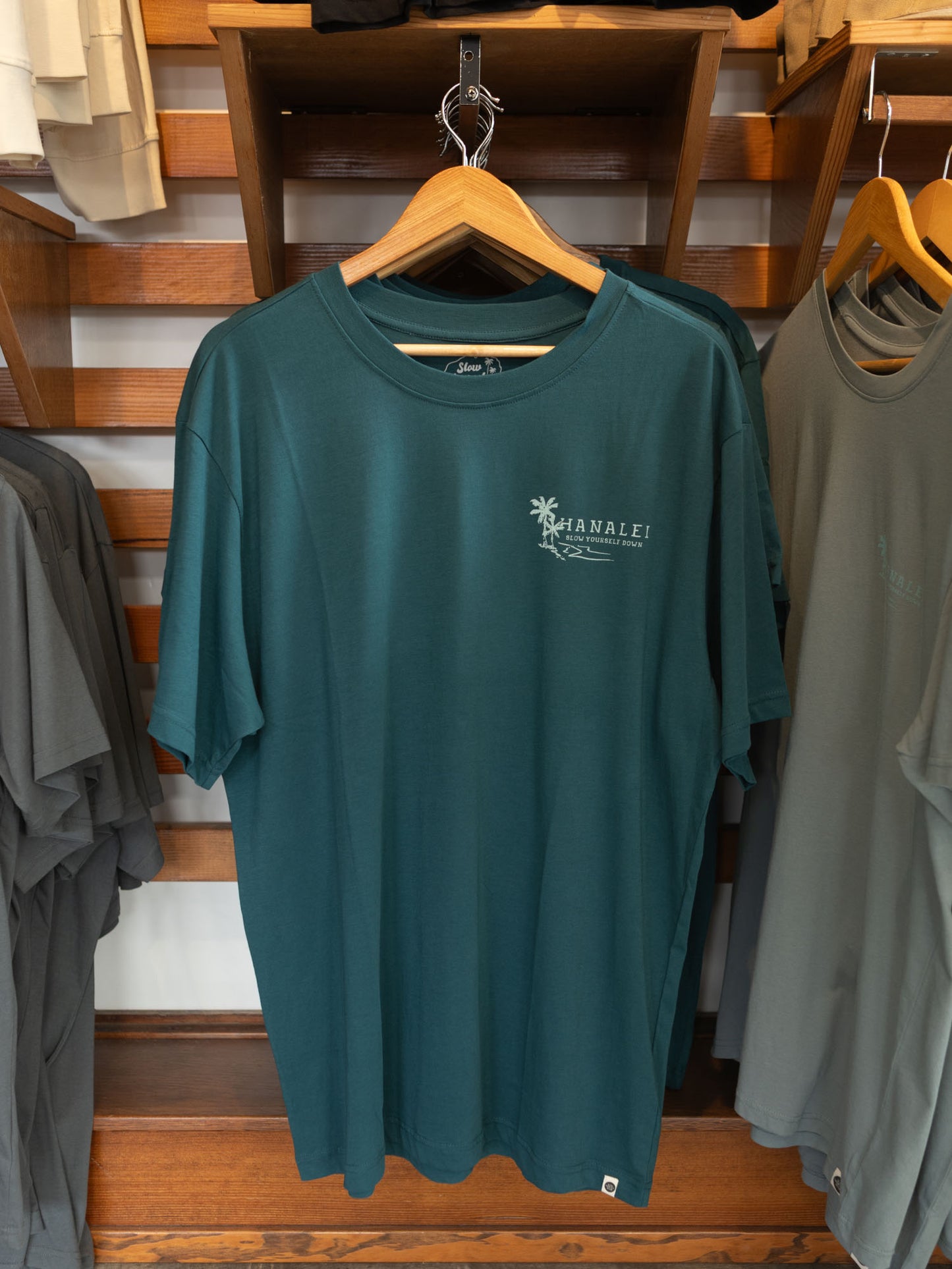 Hanalei Bay Tee | Organic Cotton | Slow Yourself Down - Mens Shirts