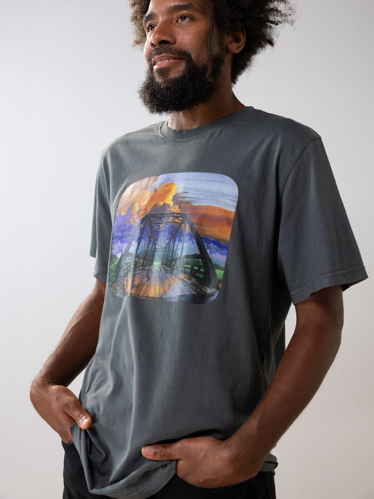 Hanalei Bridge Tee | Organic Cotton | Slow Yourself Down - Mens Shirts