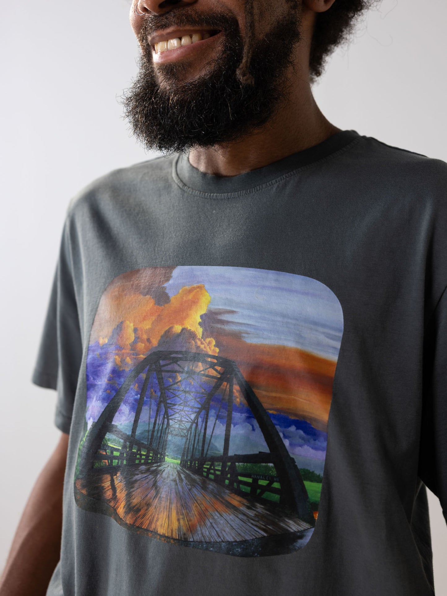 Hanalei Bridge Tee | Organic Cotton | Slow Yourself Down - Mens Shirts