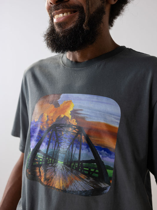 Hanalei Bridge Tee | Organic Cotton | Slow Yourself Down - Mens Shirts