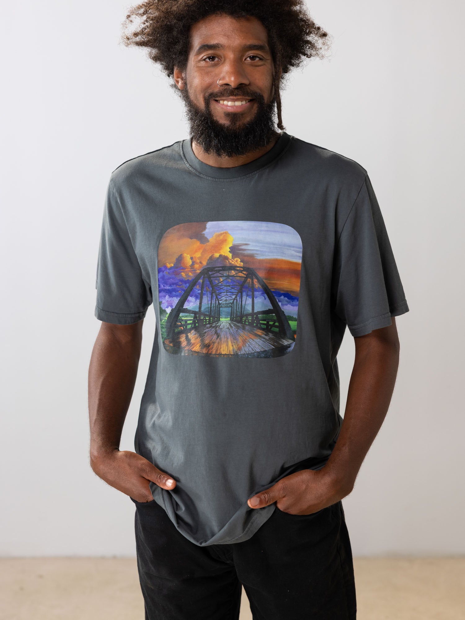 Hanalei Bridge Tee | Organic Cotton | Slow Yourself Down - Mens Shirts
