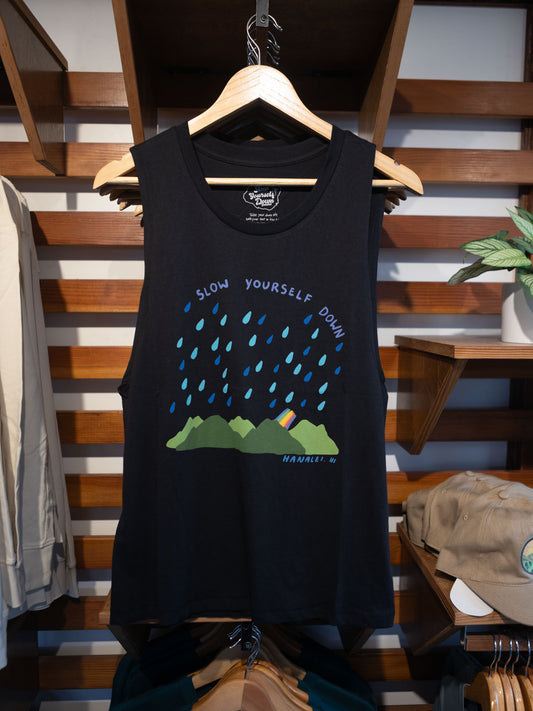 Hanalei Rain Tank | Organic Cotton | Slow Yourself Down - Womens Shirts