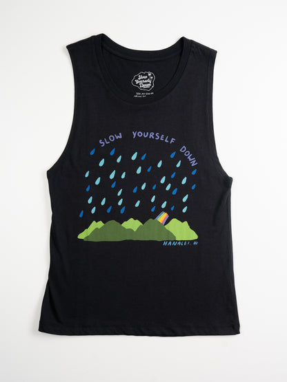 Hanalei Rain Tank | Organic Cotton | Slow Yourself Down - Womens Shirts