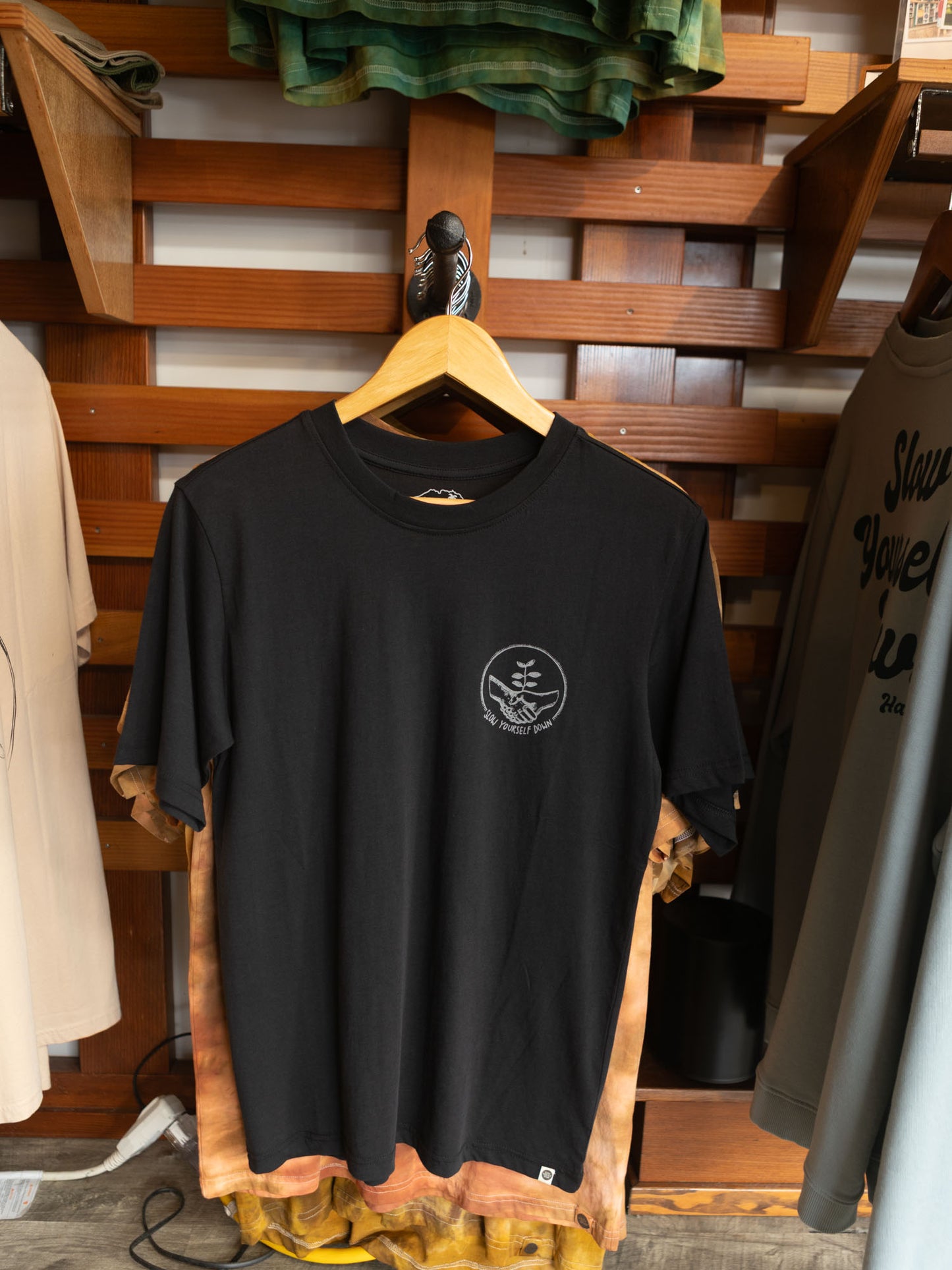 Handshake Tee | Organic Cotton | Slow Yourself Down - Mens Shirts