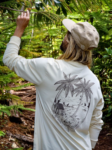 Island Life L/S Tee | Organic Cotton | Slow Yourself Down - Mens Shirts