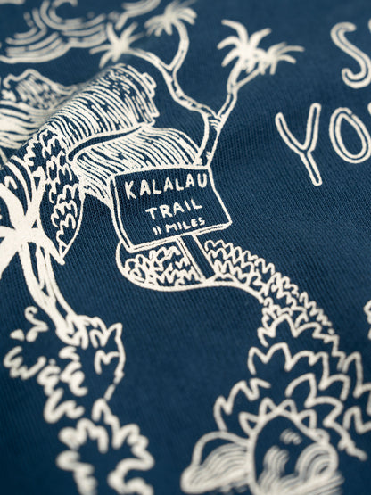 Kauai Scene Crewneck | Organic Cotton | Slow Yourself Down - Crewneck