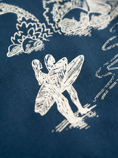 Kauai Scene Crewneck | Organic Cotton | Slow Yourself Down - Crewneck