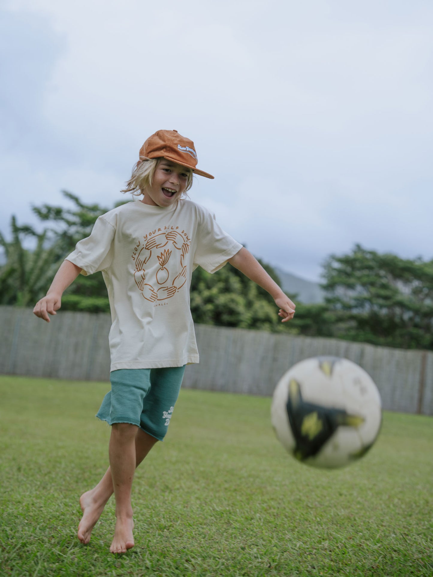 Kids Coconut Sprout Tee | Organic Cotton | Slow Yourself Down - Kids Shirts