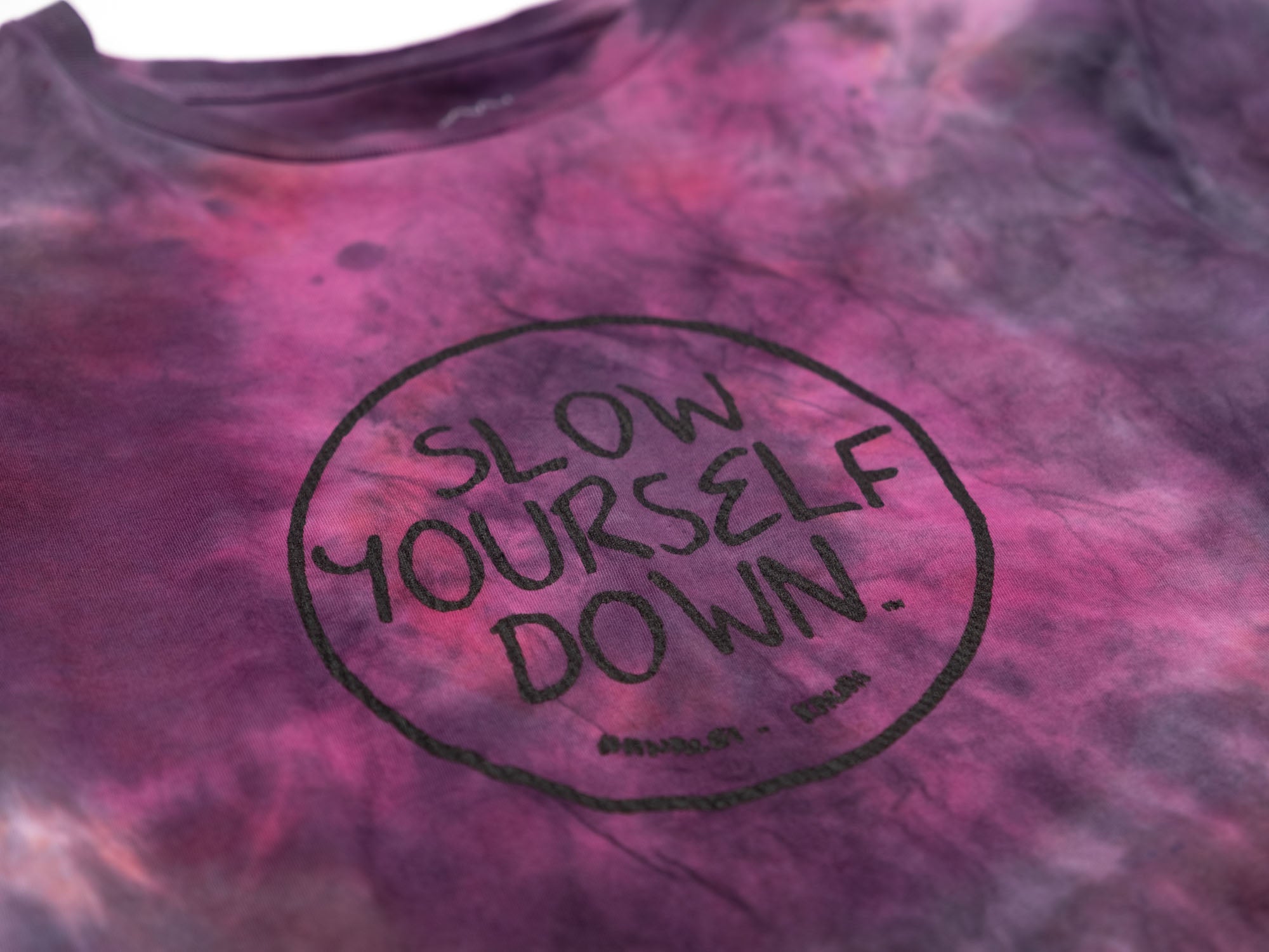 Kids Outline Circle Tie Dye Tee | Organic Cotton | Slow Yourself Down - Kids Shirts