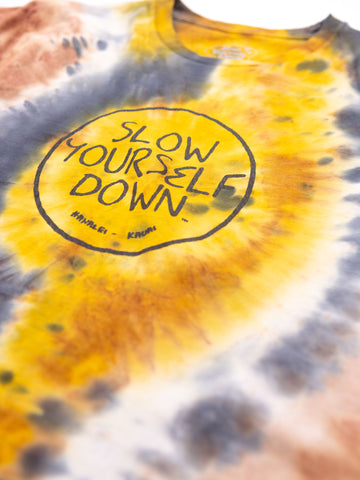 Kids Outline Circle Tie Dye Tee | Organic Cotton | Slow Yourself Down - Kids Shirts