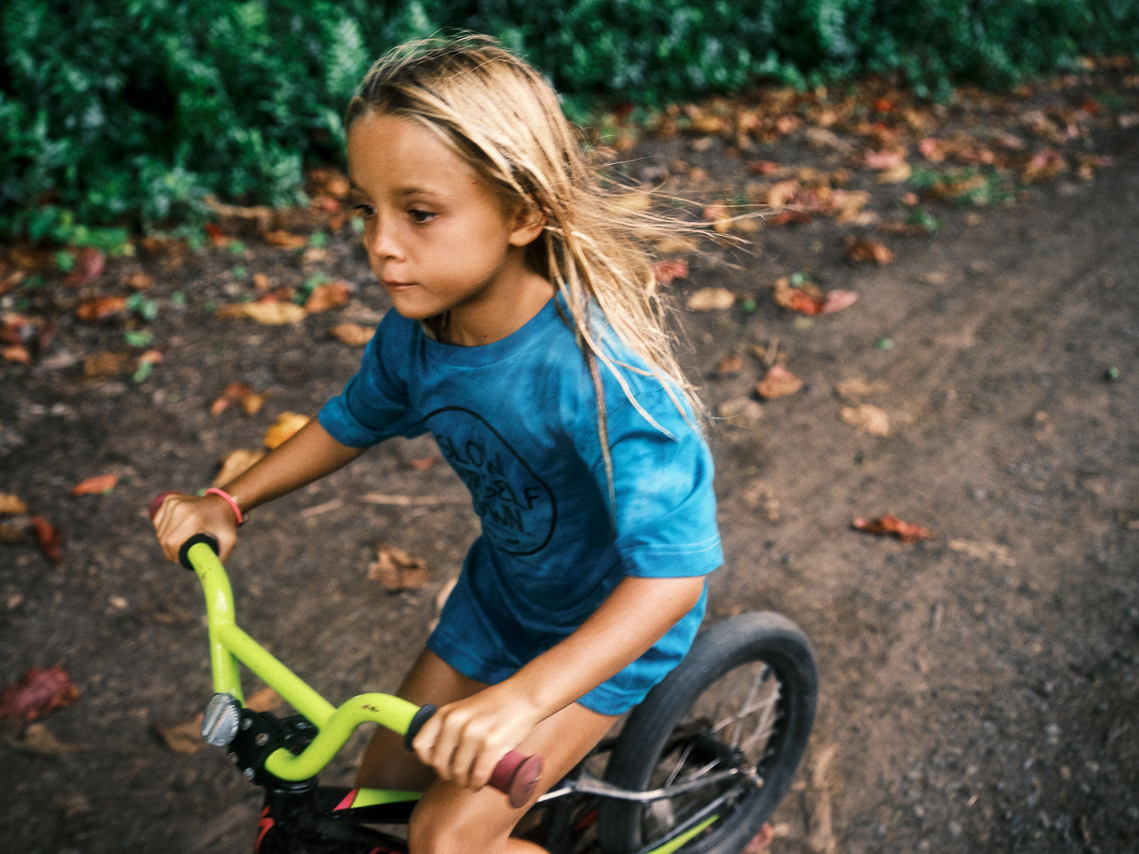 Kids Outline Circle Tie Dye Tee | Organic Cotton | Slow Yourself Down - Kids Shirts
