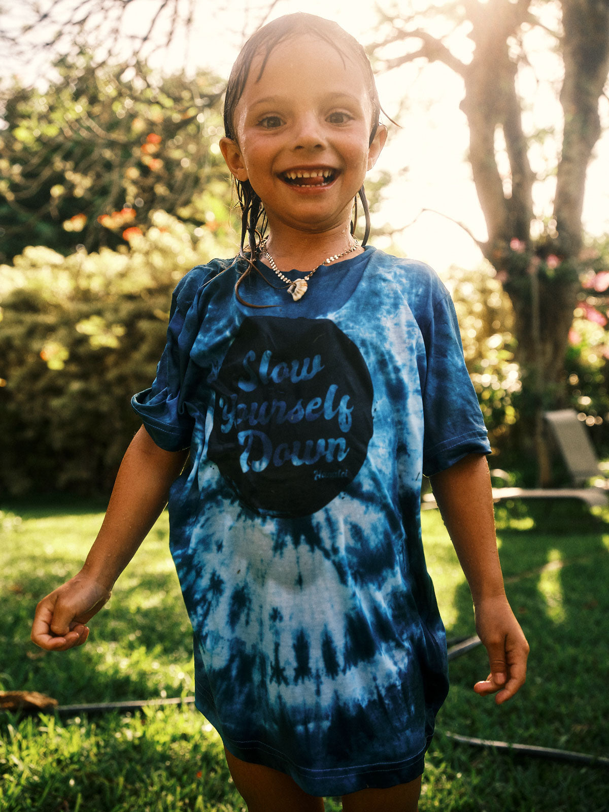 Kids Retro Distressed Tie-Dye | Organic Cotton | Slow Yourself Down - Kids Shirts