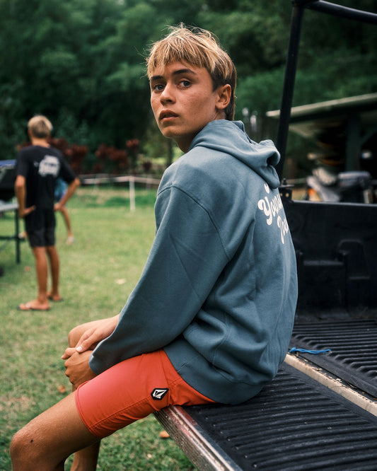 Kids Retro Hoodie | Organic Cotton | Slow Yourself Down - Kids Sweatshirts