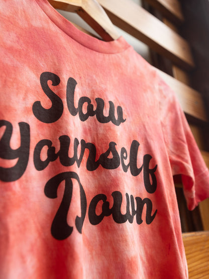 Kids Retro Tie-Dye Tee | Organic Cotton | Slow Yourself Down - Kids Shirts