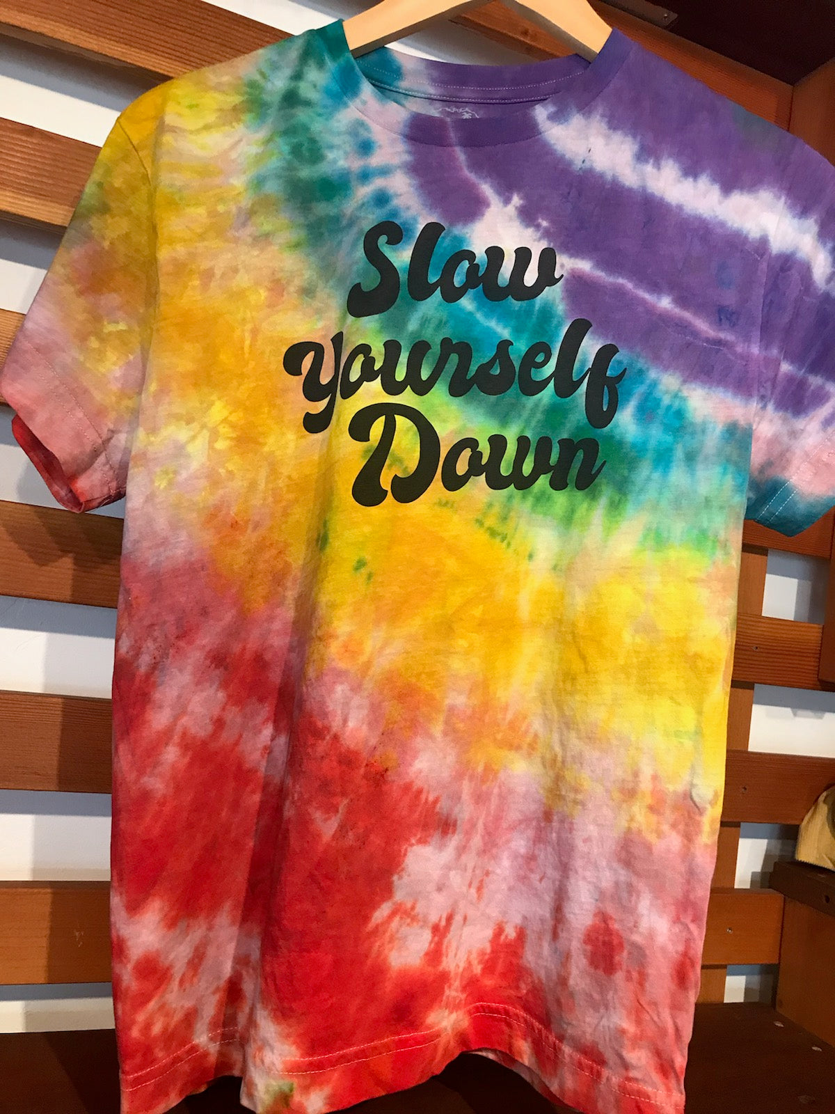 Kids Retro Tie-Dye Tee | Organic Cotton | Slow Yourself Down - Kids Shirts