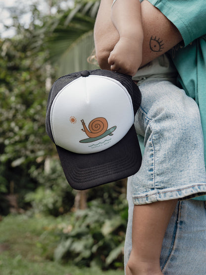 Kids Shaka Surf Snail Trucker Hat | Slow Yourself Down - Youth Hats