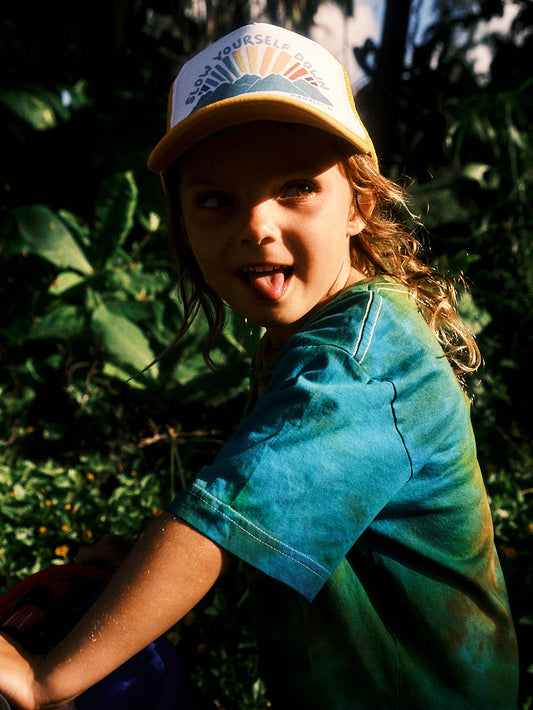 Kids Sunburst Trucker Hat | Slow Yourself Down - Youth Hats