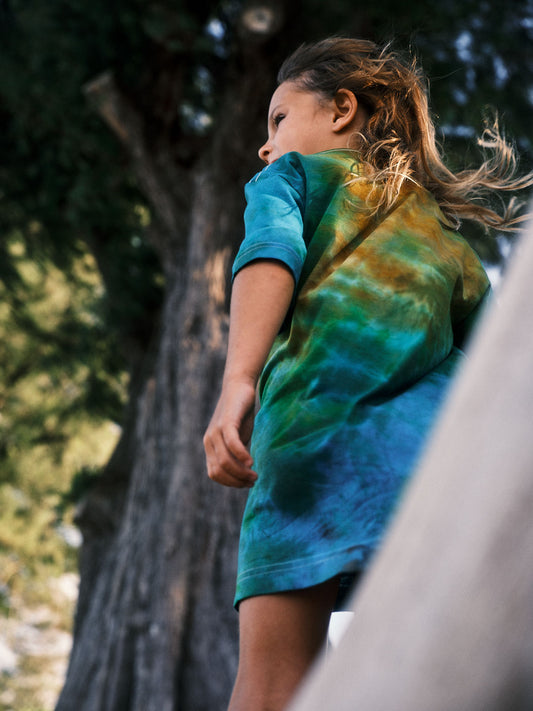 Kids Surf Van Tee Tie-Dye | Organic Cotton | Slow Yourself Down - Kids Shirts