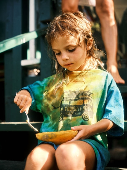 Kids Surf Van Tee Tie-Dye | Organic Cotton | Slow Yourself Down - Kids Shirts