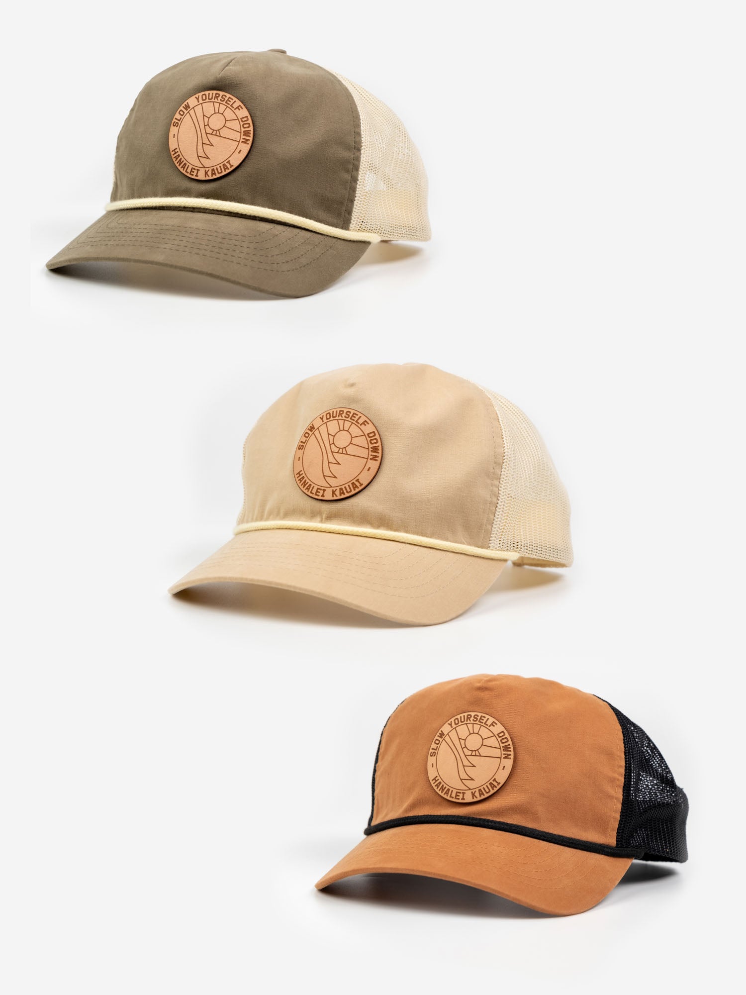 Leather Patch Hat | Slow Yourself Down - Hats