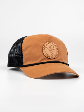 Leather Patch Hat | Slow Yourself Down - Hats