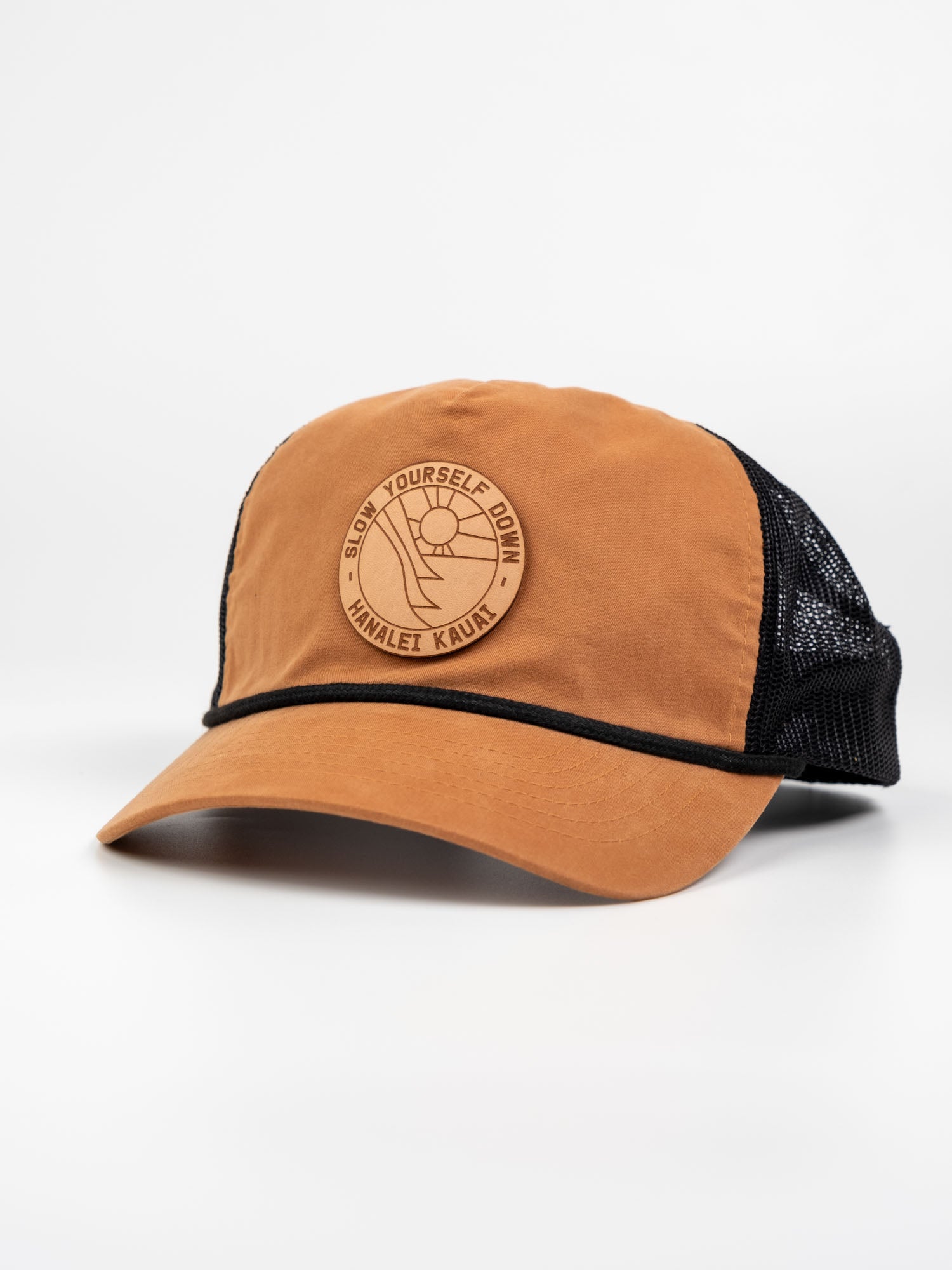 Leather Patch Hat | Slow Yourself Down - Hats