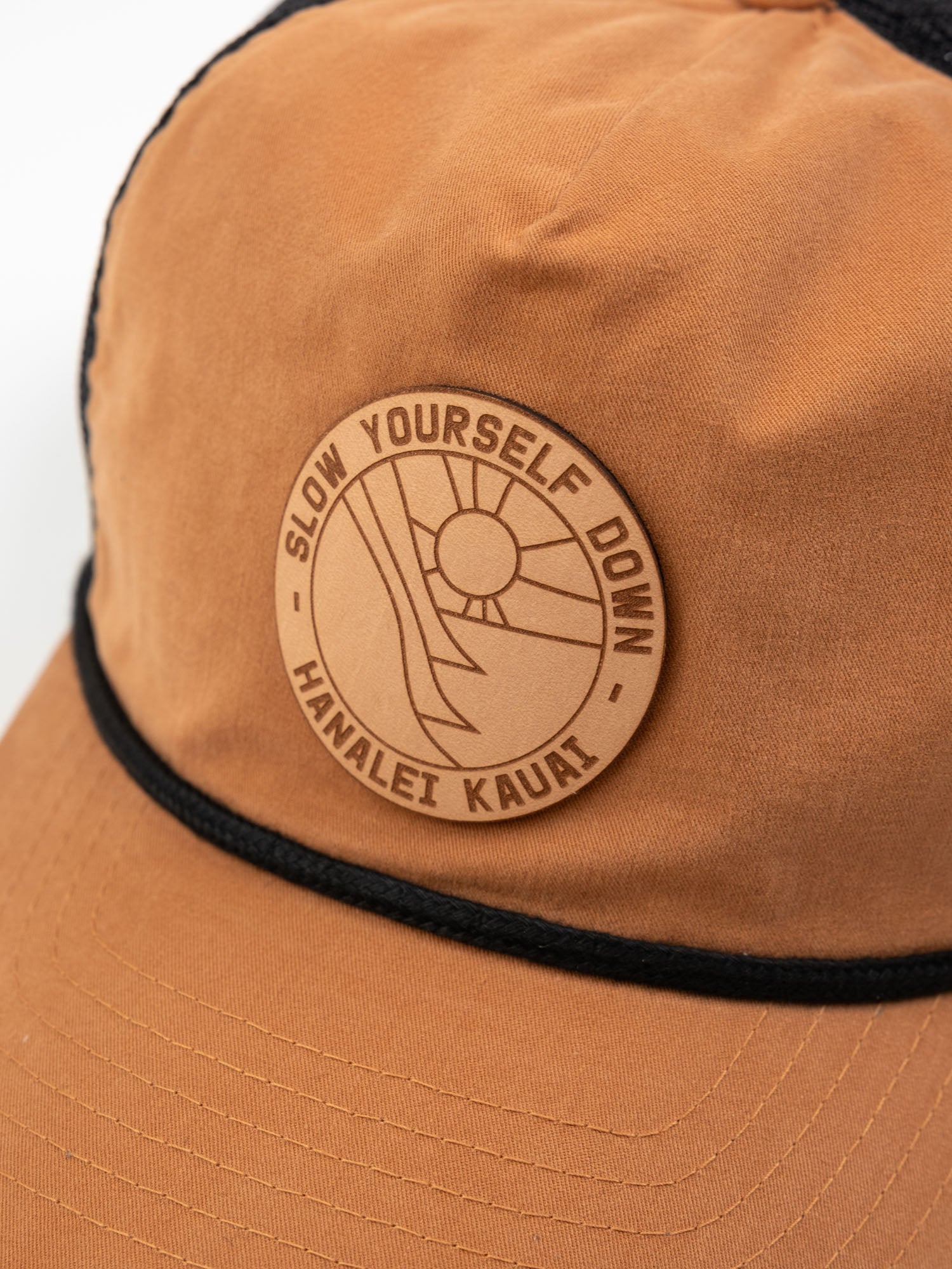 Leather Patch Hat | Slow Yourself Down - Hats