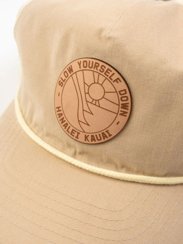 Leather Patch Hat | Slow Yourself Down - Hats