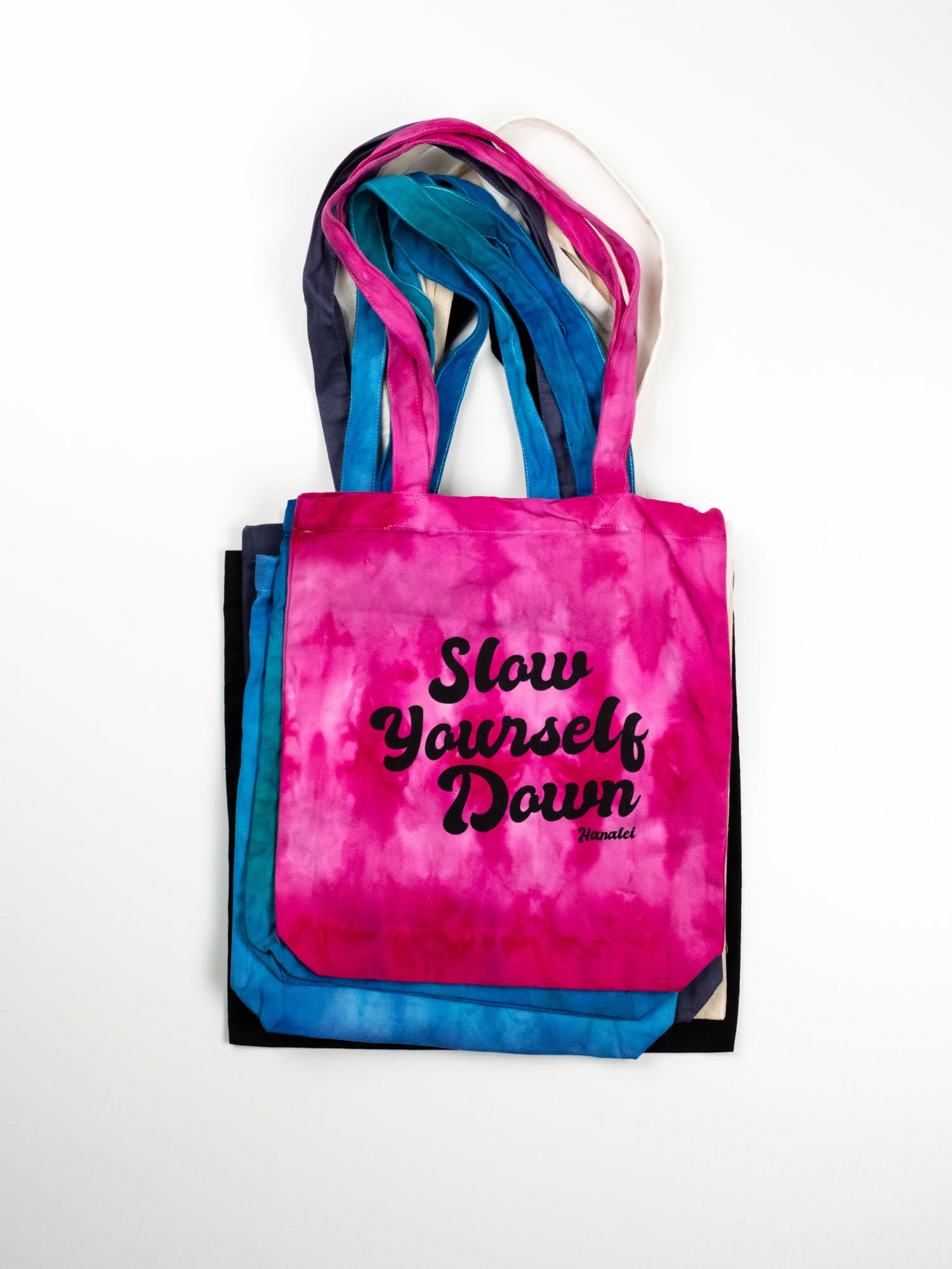 Locally Tie Dyed Tote Bags | Slow Yourself Down