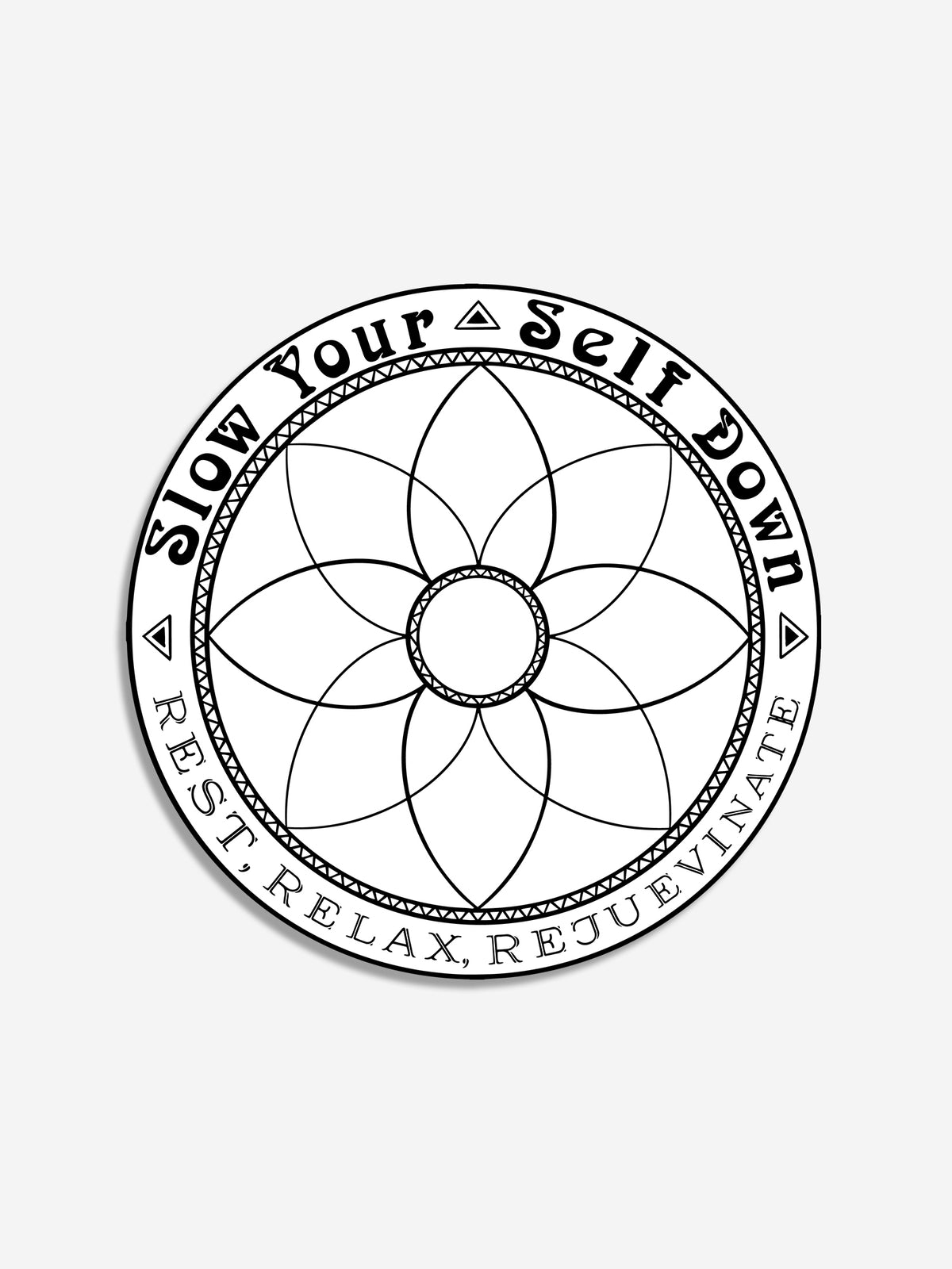 Mandala Sticker | Slow Yourself Down