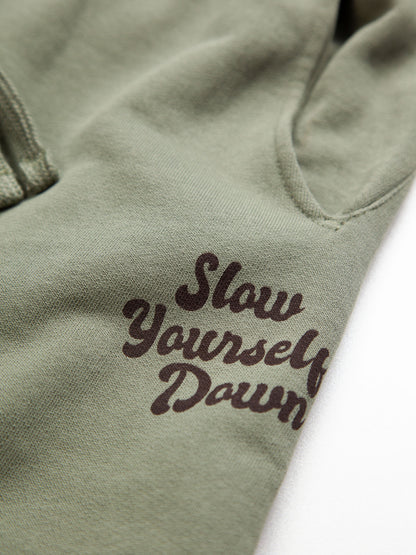 Mens Retro Sweatpants | Organic Cotton | Slow Yourself Down - Mens Sweatpants