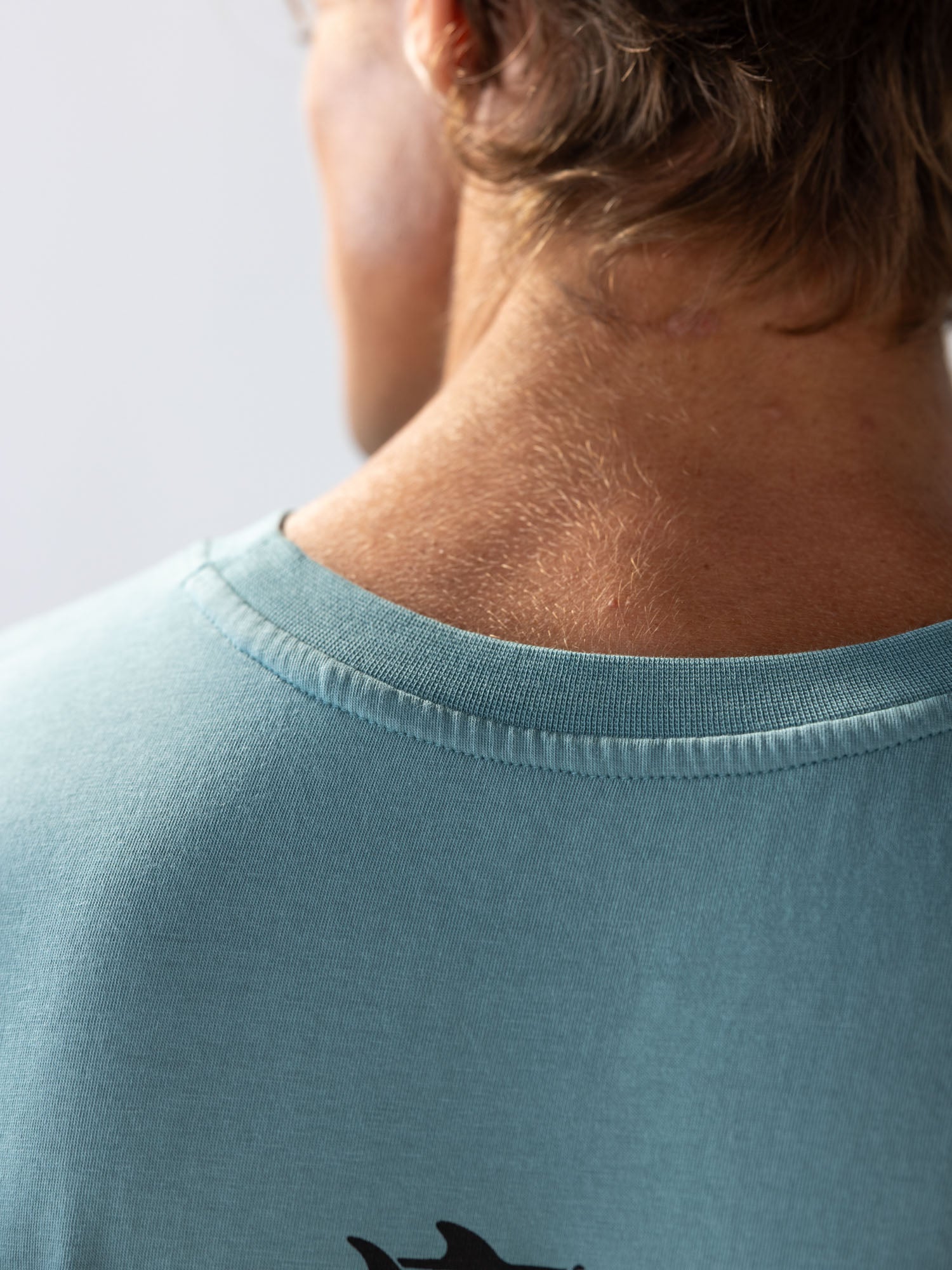 Mineral Blue Surf Van Tee | Organic Cotton | Slow Yourself Down - Mens Shirts