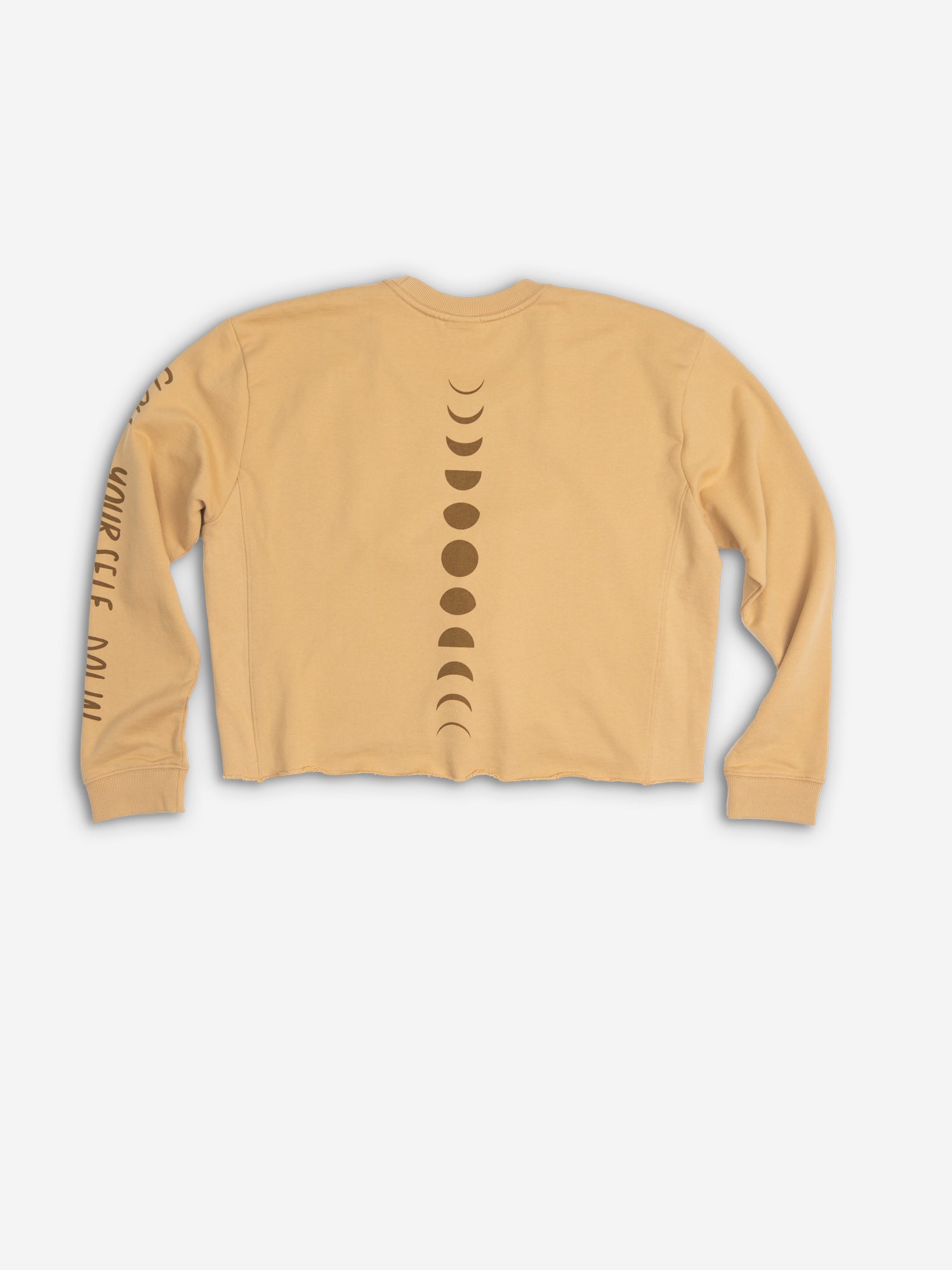 Moon Phase Crop Sweater | Organic Cotton | Slow Yourself Down
