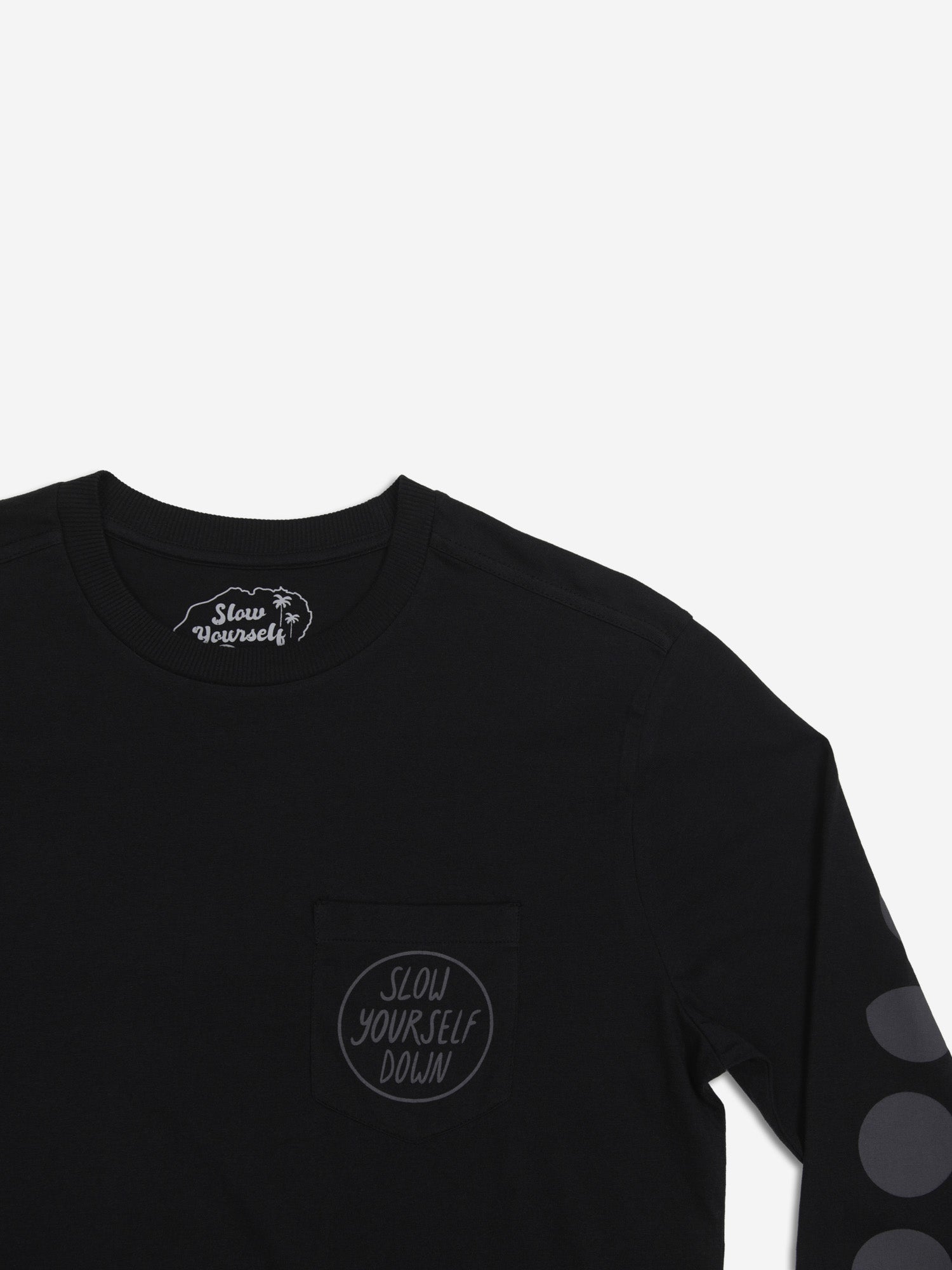 Moon Phase L/S Tee | Organic Cotton | Slow Yourself Down - Mens Shirts