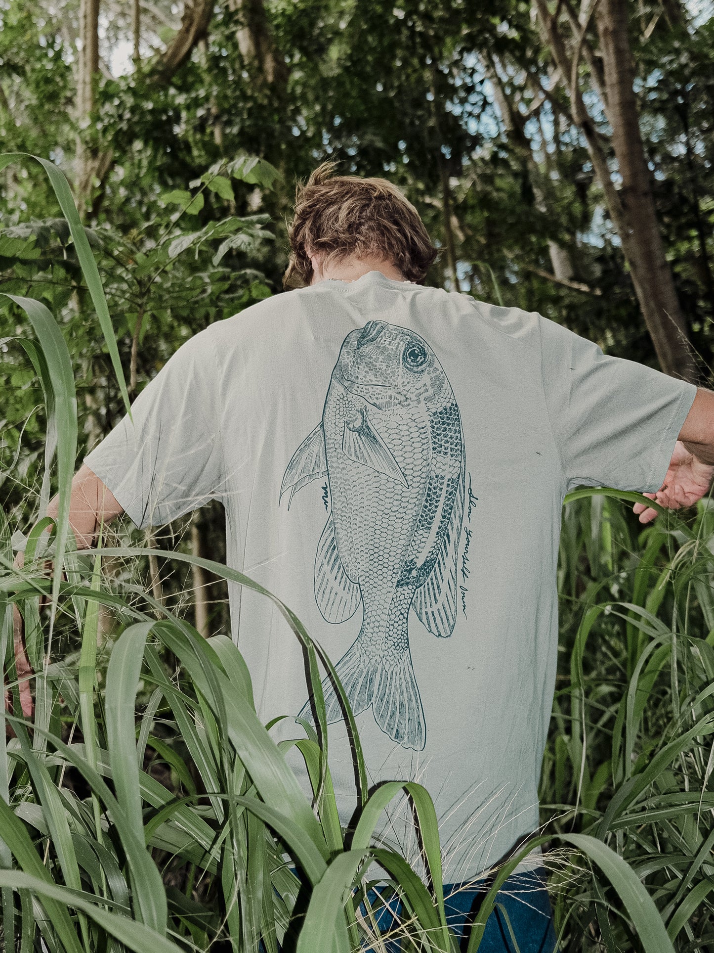 Mu Fish Tee | Organic Cotton | Slow Yourself Down - Mens Shirts