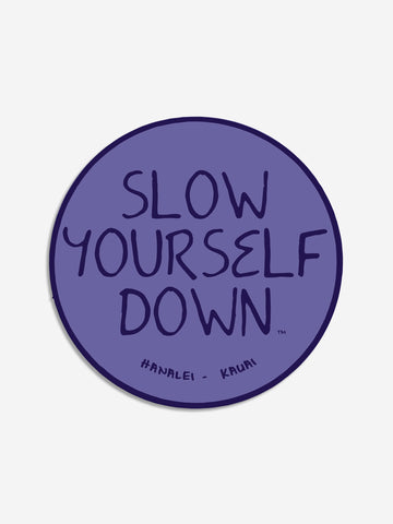 Original Logo Sticker | Slow Yourself Down