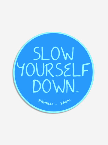 Original Logo Sticker | Slow Yourself Down