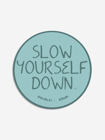 Original Logo Sticker | Slow Yourself Down